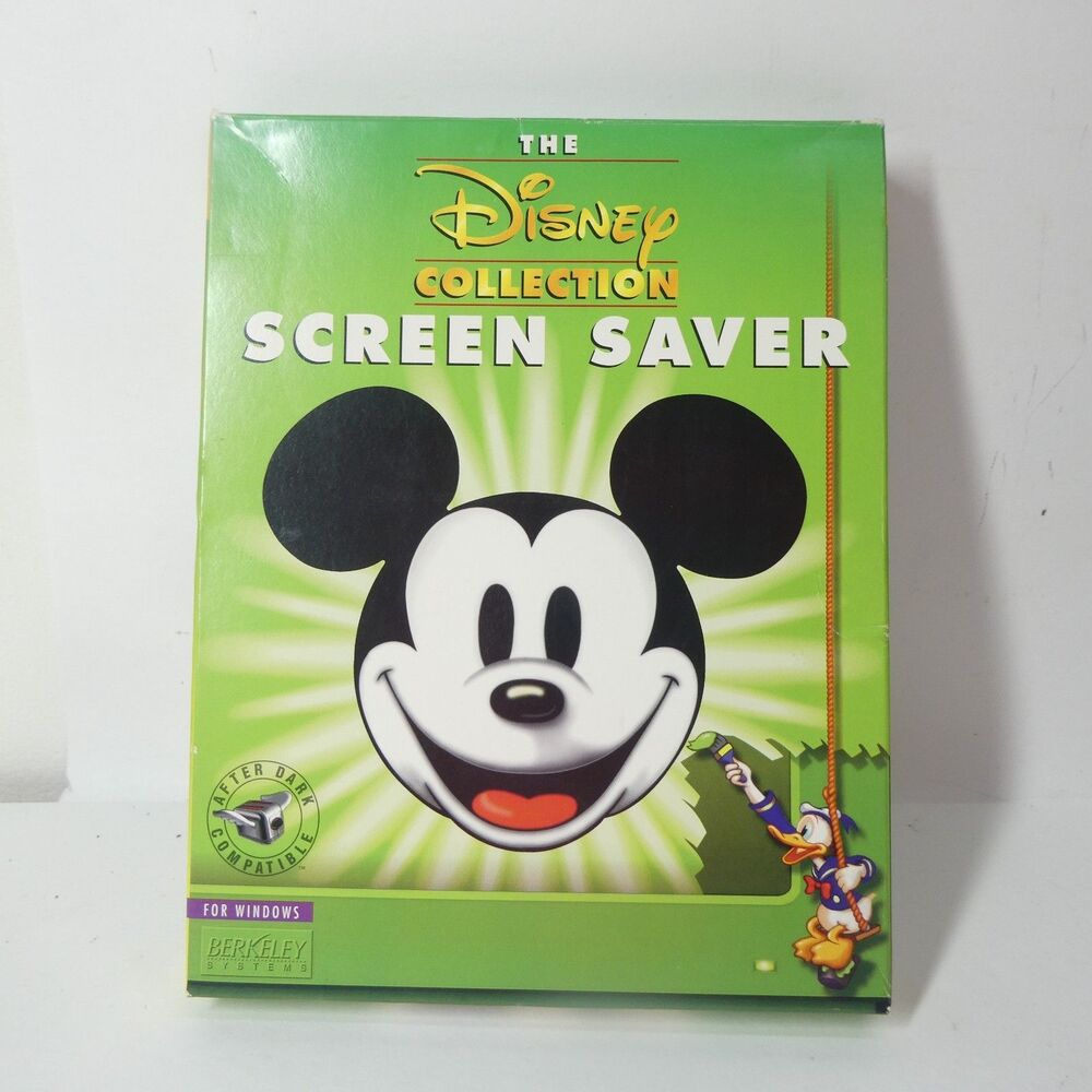 Disney Collection Screen Saver Vintage Software Windows 3.5" Floppy Disk Vintage